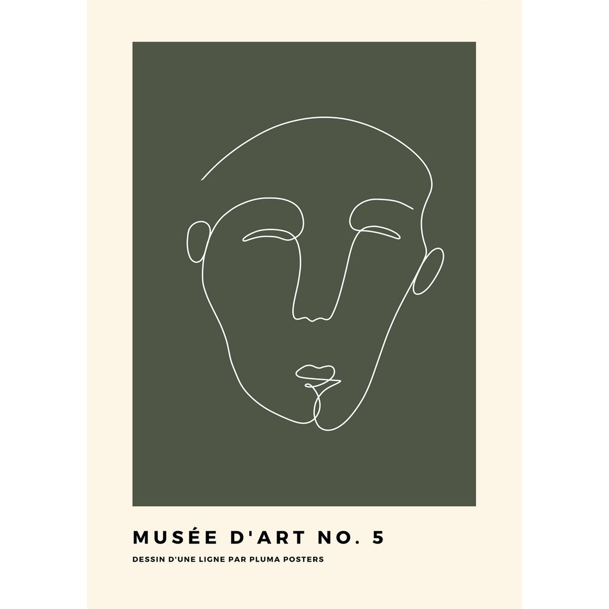 Mus?e d'art no. 5 af Pluma Posters