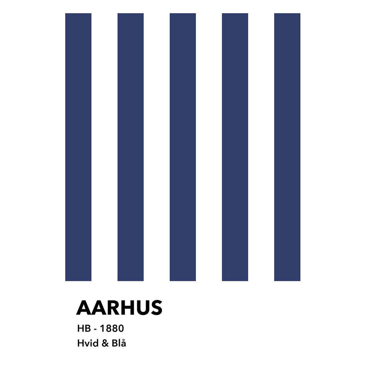 Aarhus - Hvid & Bl? af Ol? Ol?