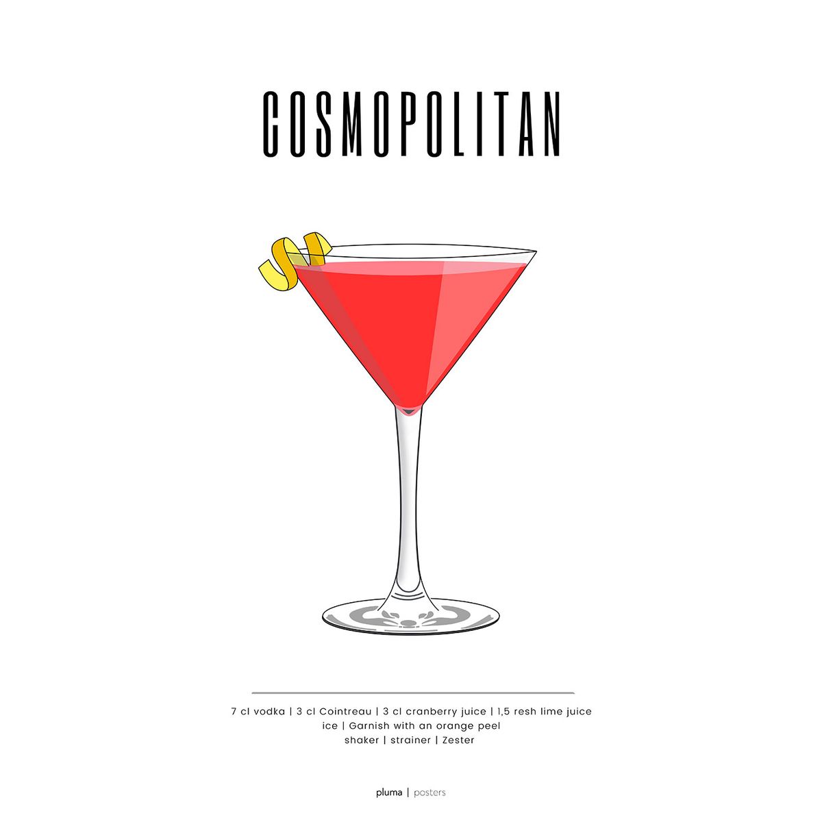 Cosmopolitan af Pluma Posters