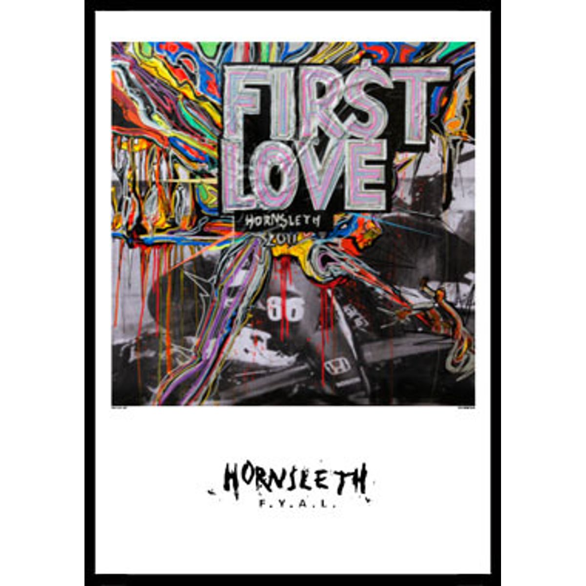 First love af Hornsleth, 230g Fine Art papir, 50x70 cm