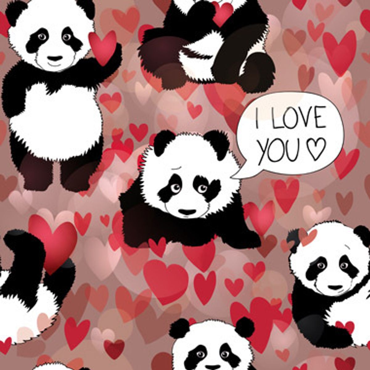 Panda loves you af Illux Kids