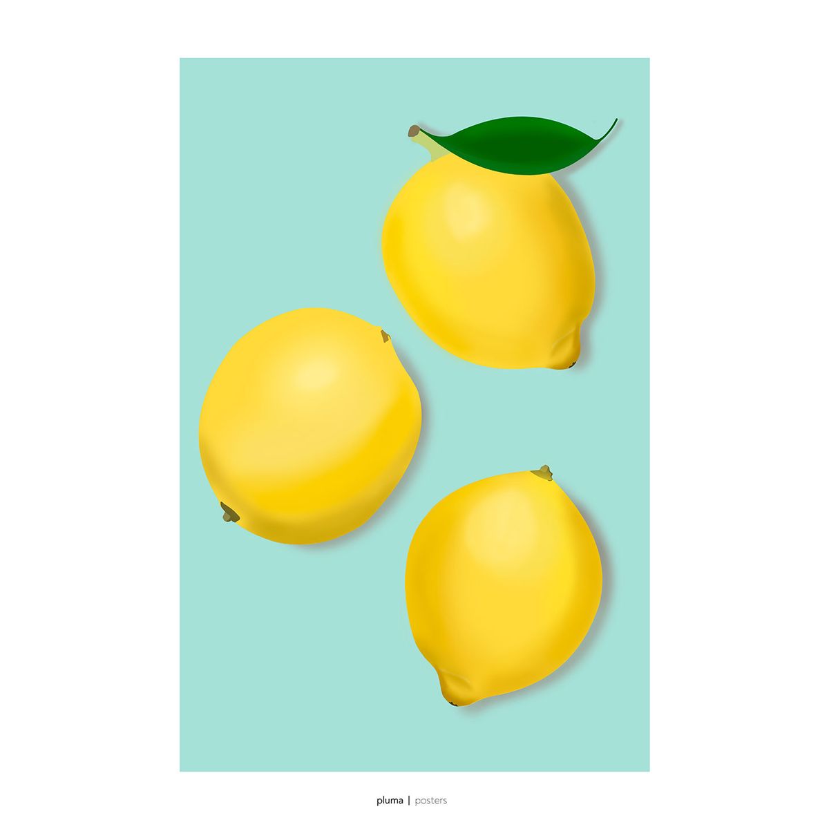 Lemon af Pluma Posters