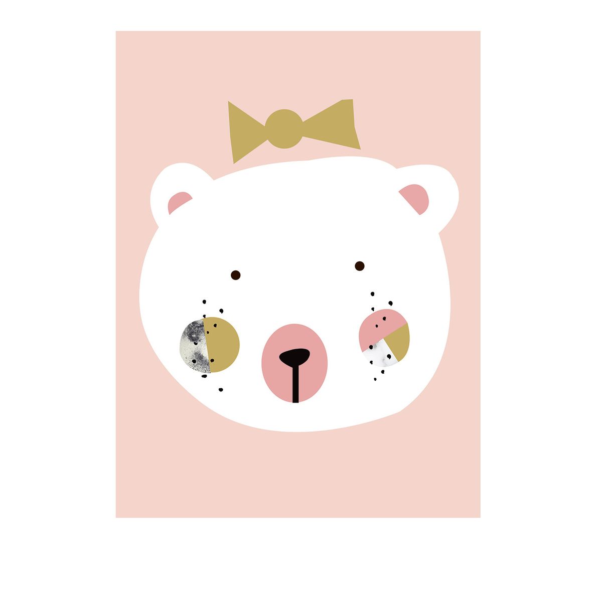 Little Ones Bear girl af Plakatwerket