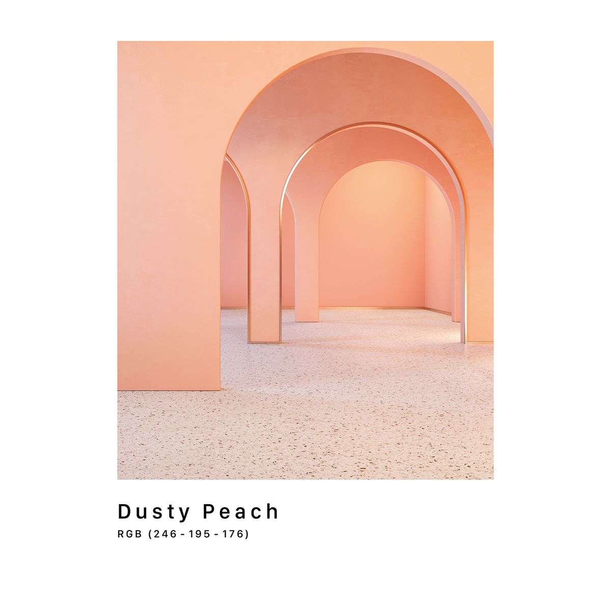 RGB Dusty Peach af Plakatwerket