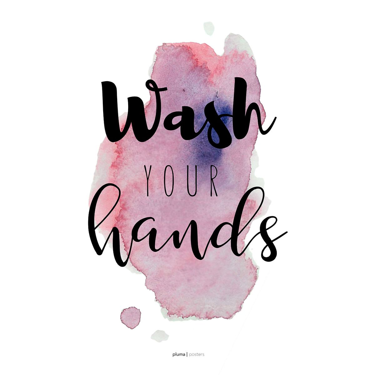 Wash your hands - Lilla af Pluma Posters