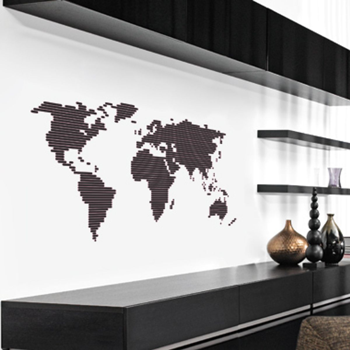 World of lines wallsticker af Alan Smithee, 120x60 cm