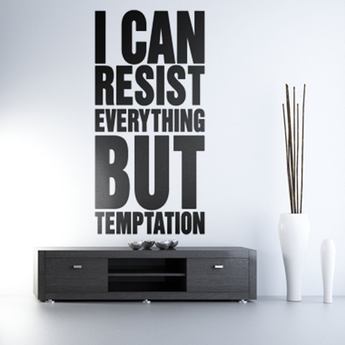 But Temptation wallsticker af Alan Smithee, 45x92 cm