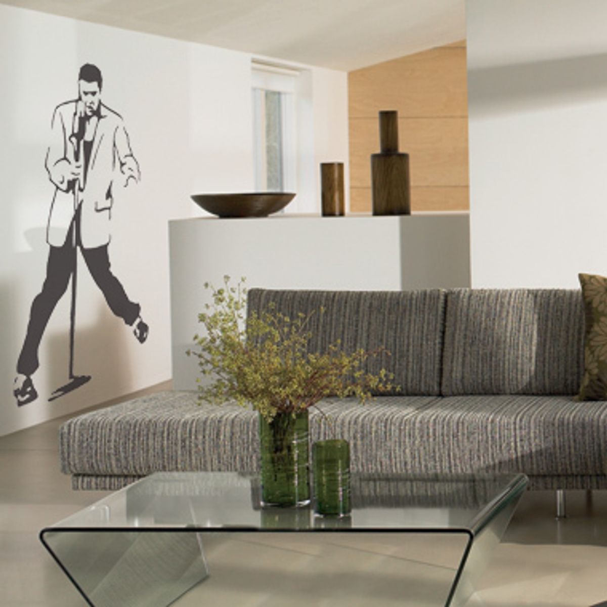 Elvis wallsticker af Jesper Haun, 50x83 cm