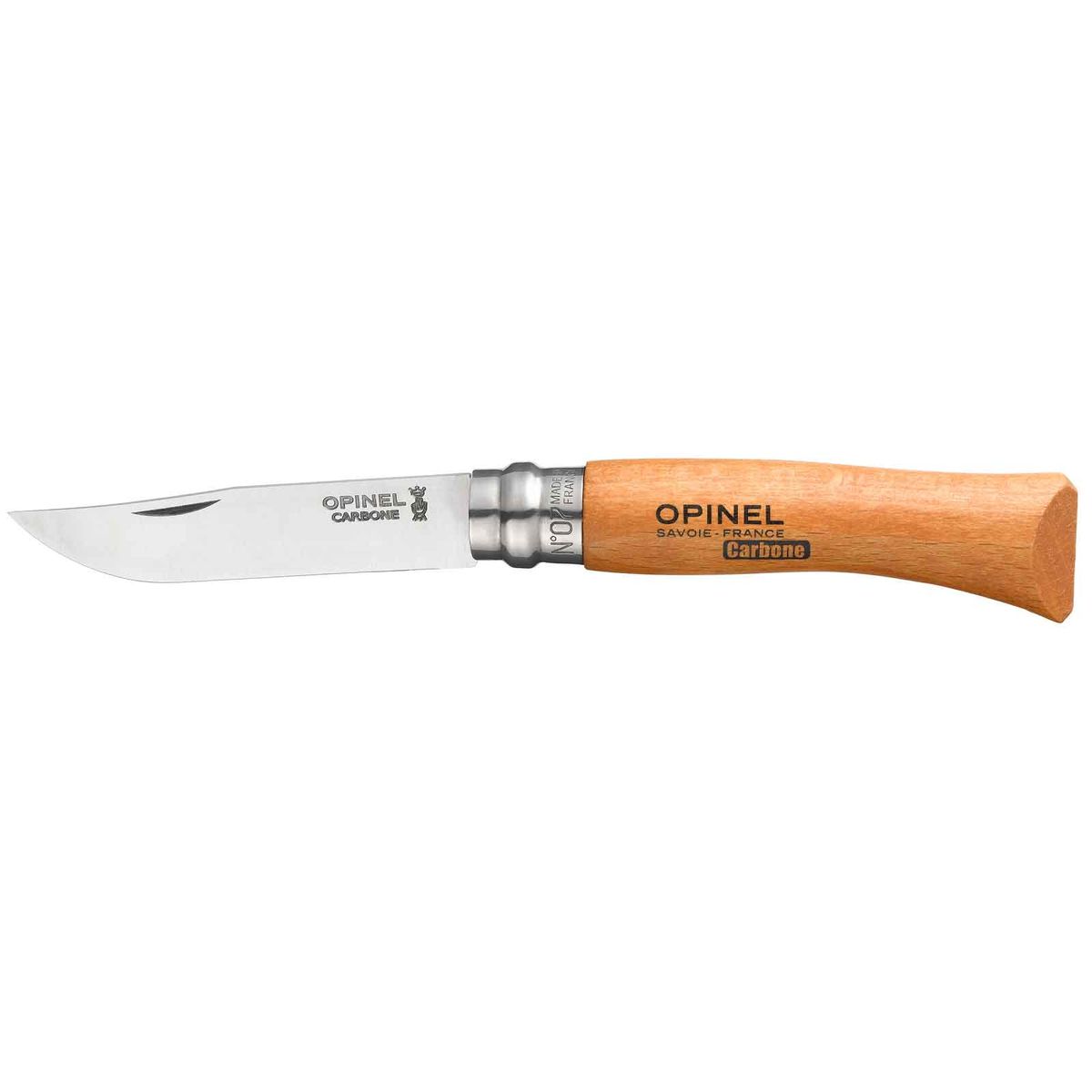 Opinel N°8 carbon steel 8,5 cm. bøg