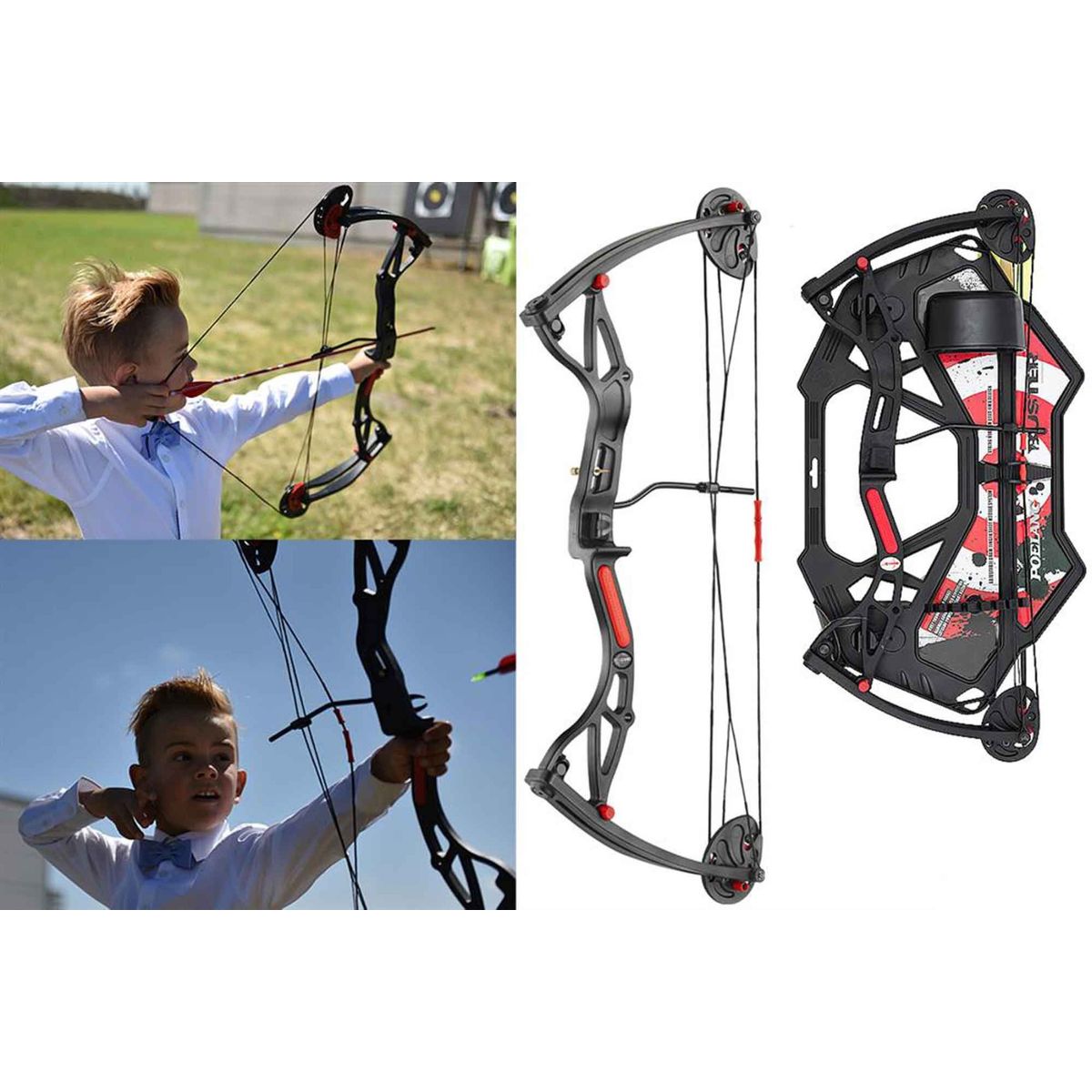 Ek- Archery Buster børne compoundbue RH 15-29 pund 8-12 år