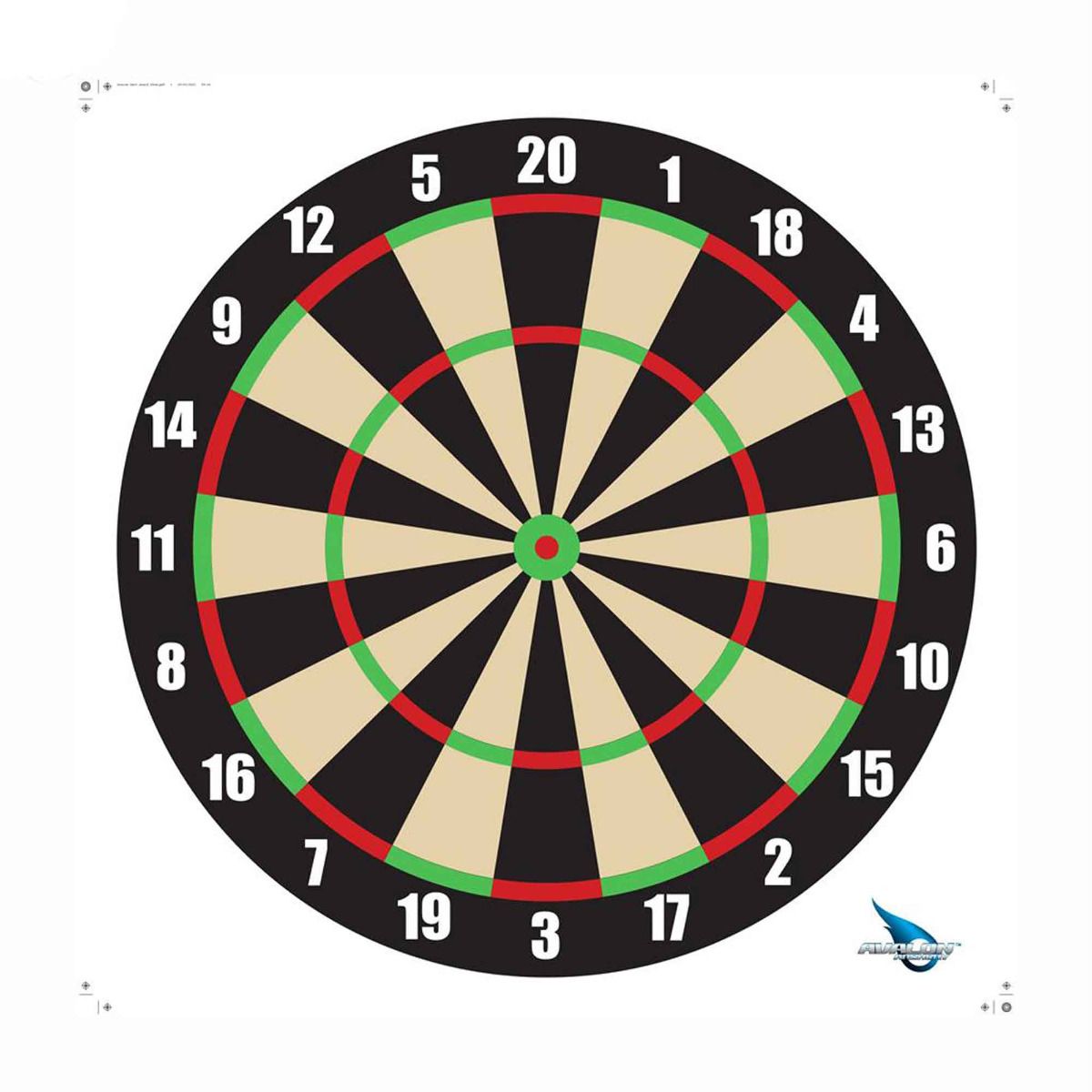 Avalon dartskive 60 cm til bueskydning