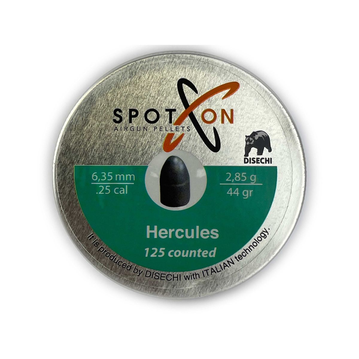 Spoton Hercules 6,35mm - 2,85gr/44grain - 125 stk. pr dåse