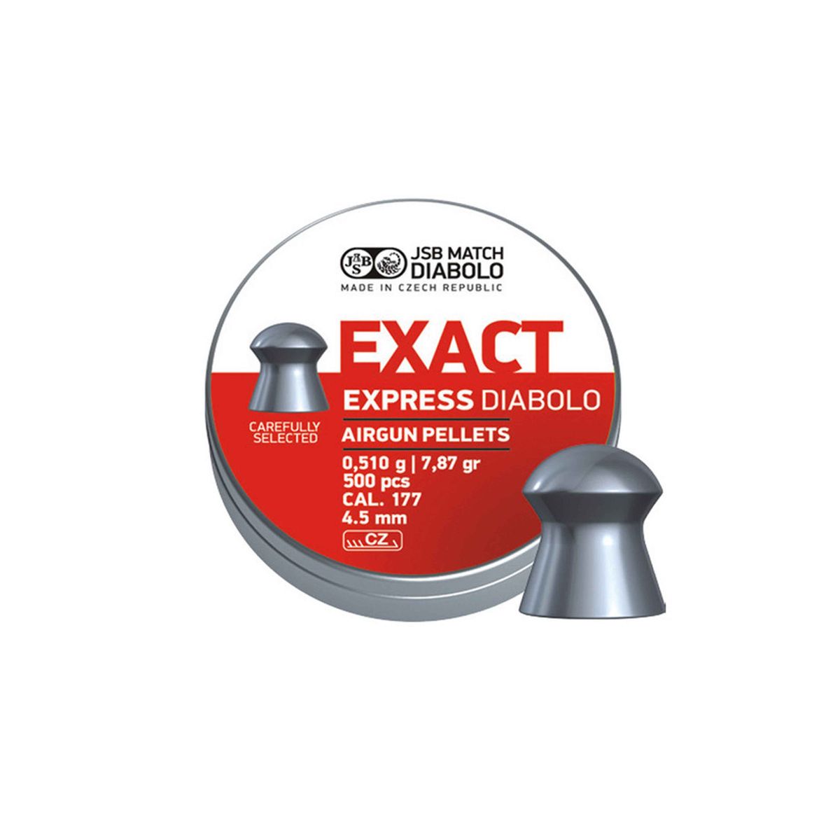 JSB Exact Express 4,52 mm 0,51 gram 500 stk