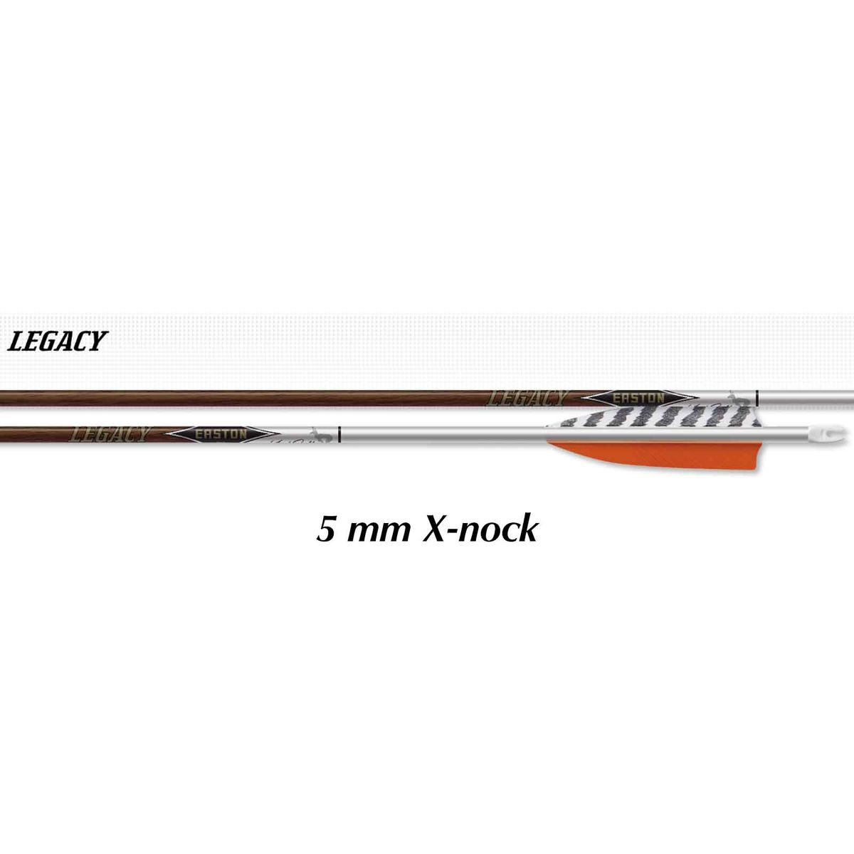 Easton 5 mm Legazy 4" naturfaner 6 stk-700