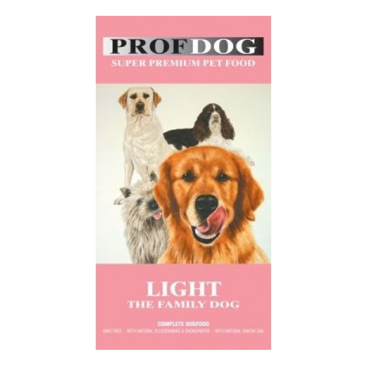 Profdog Adult Light 12 kg incl. fragt til pakkeshop v / 2 sække