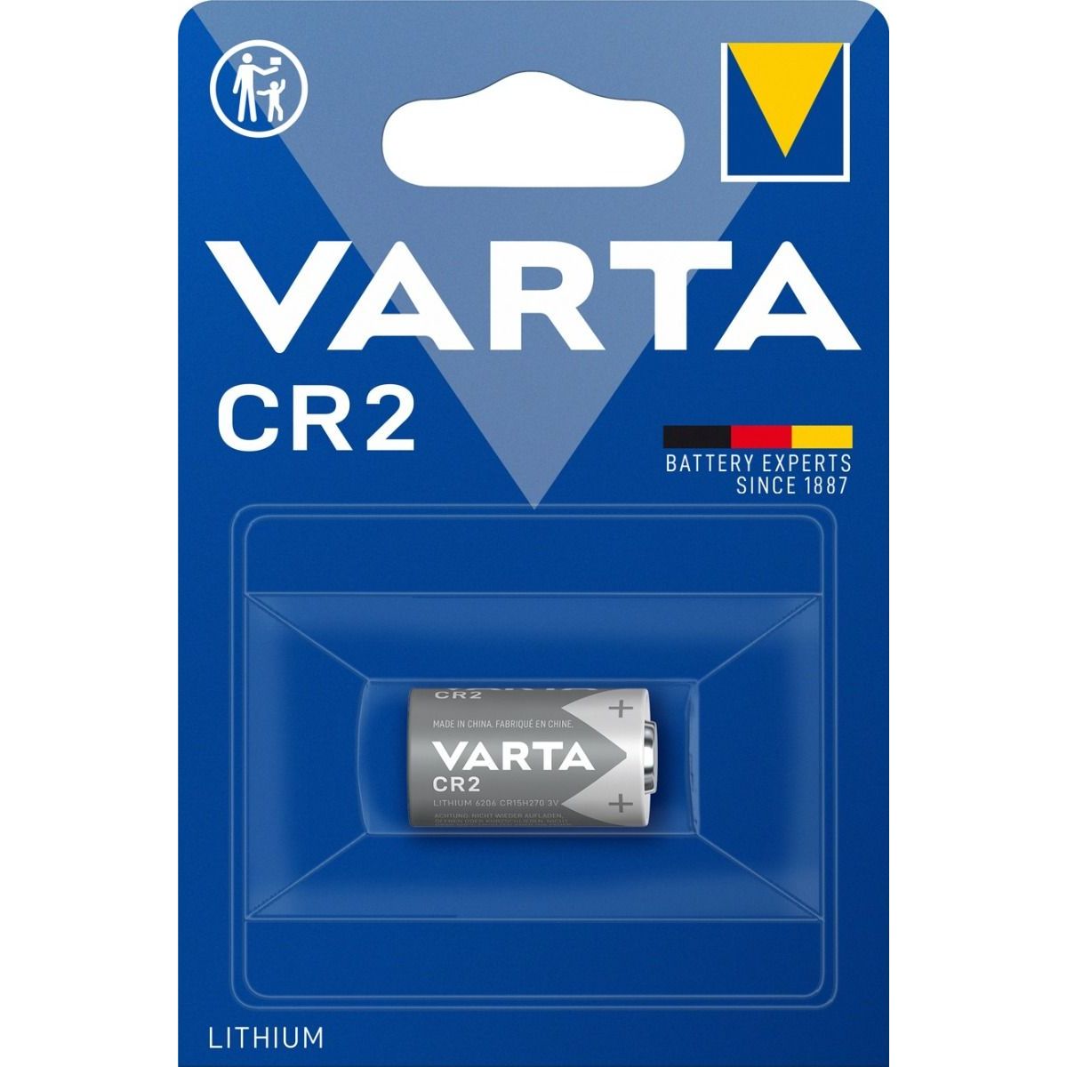 Varta CR2 3V Lithium Batteri 1 stk