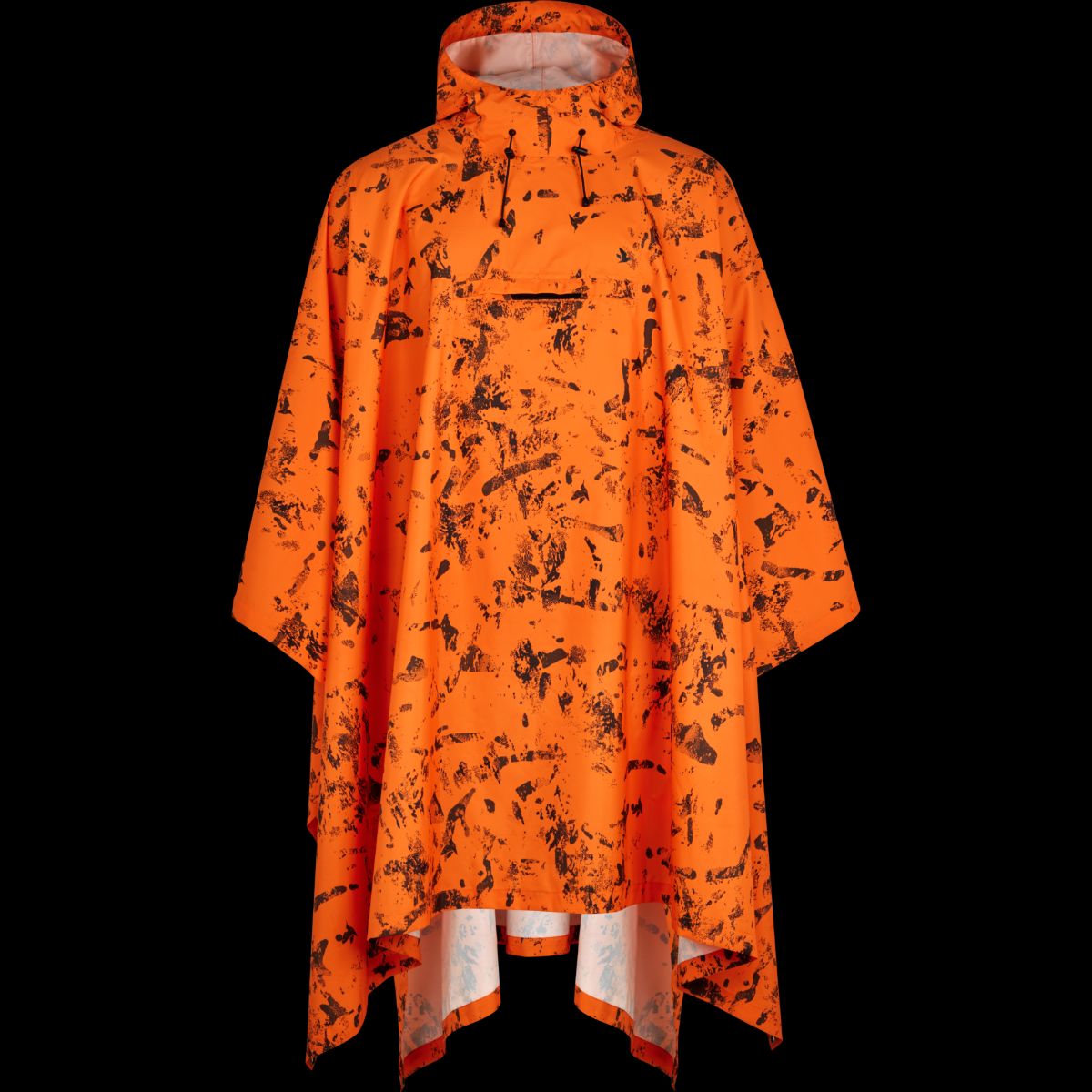 seeland Taxus Camo rain Poncho InVis orange blaze, One size