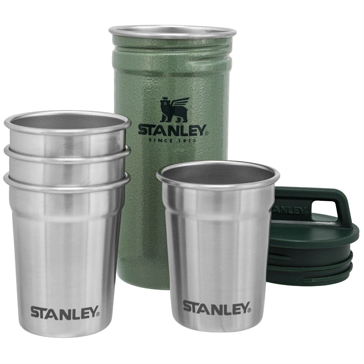 Stanley ADV SS Shot Glass Set Hammertone Green