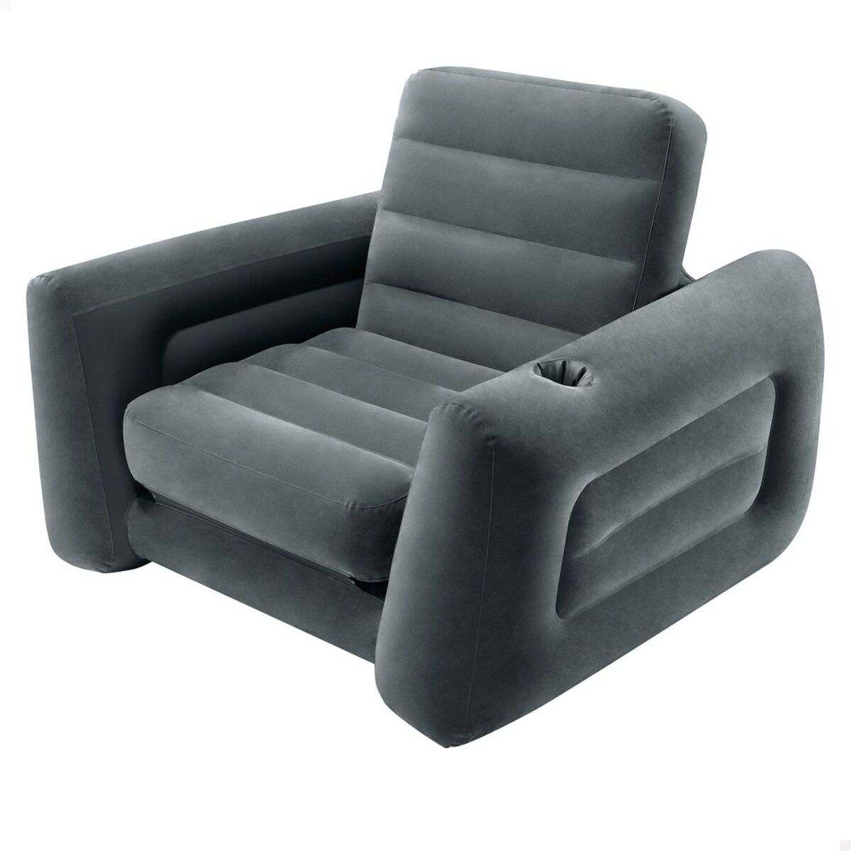 Oppustelig Sovesofa Intex Pull-Out 177 x 66 x 224 cm Grå