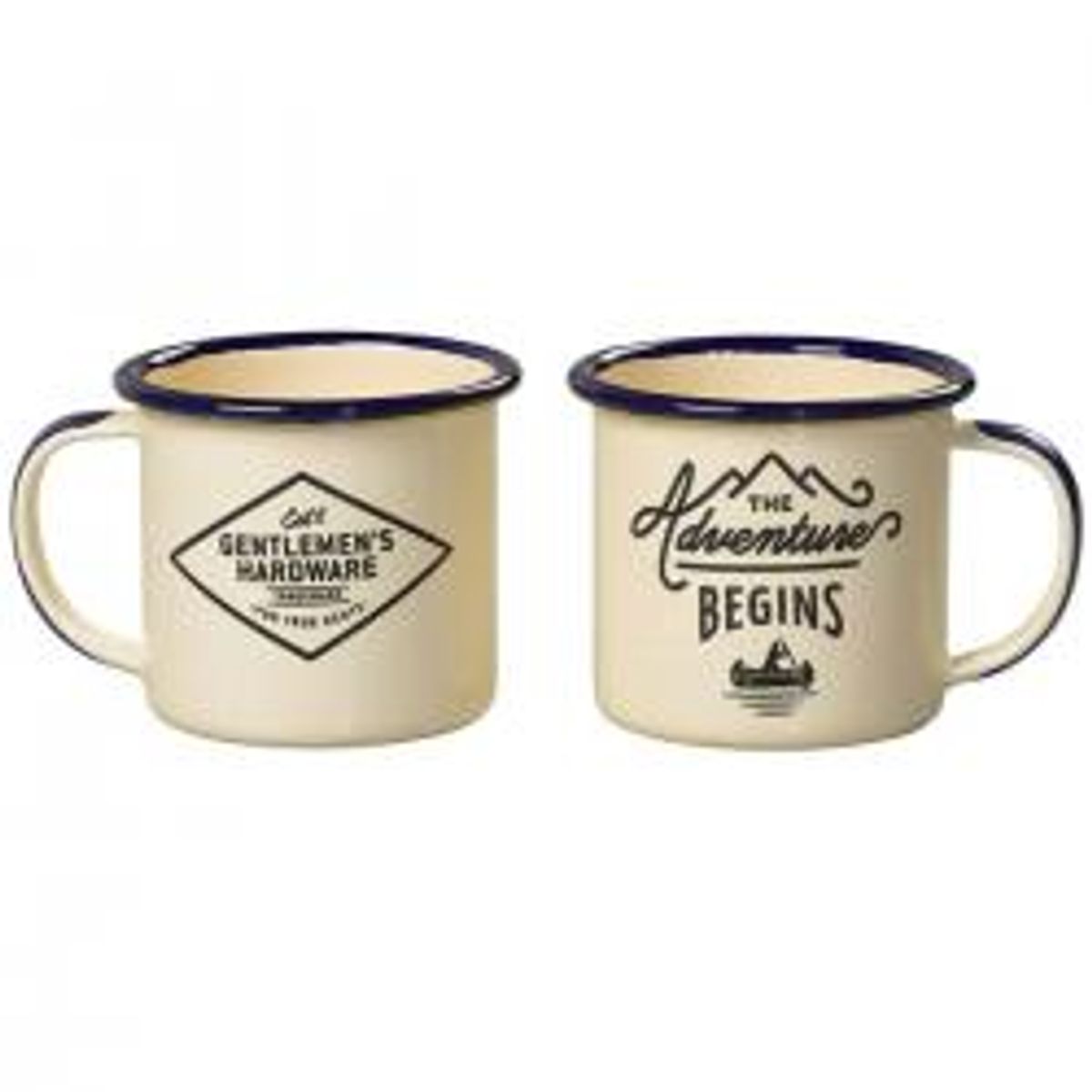 Gentlemen's Hardware Double Espresso Set The Adventure Begins Emaljekrus - 2 stk.