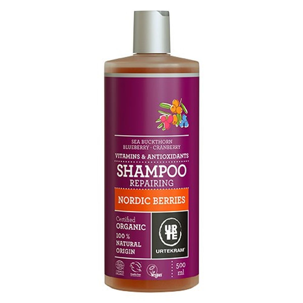 Shampoo Repairing Nordic Berries - 500 ml - Urtekram