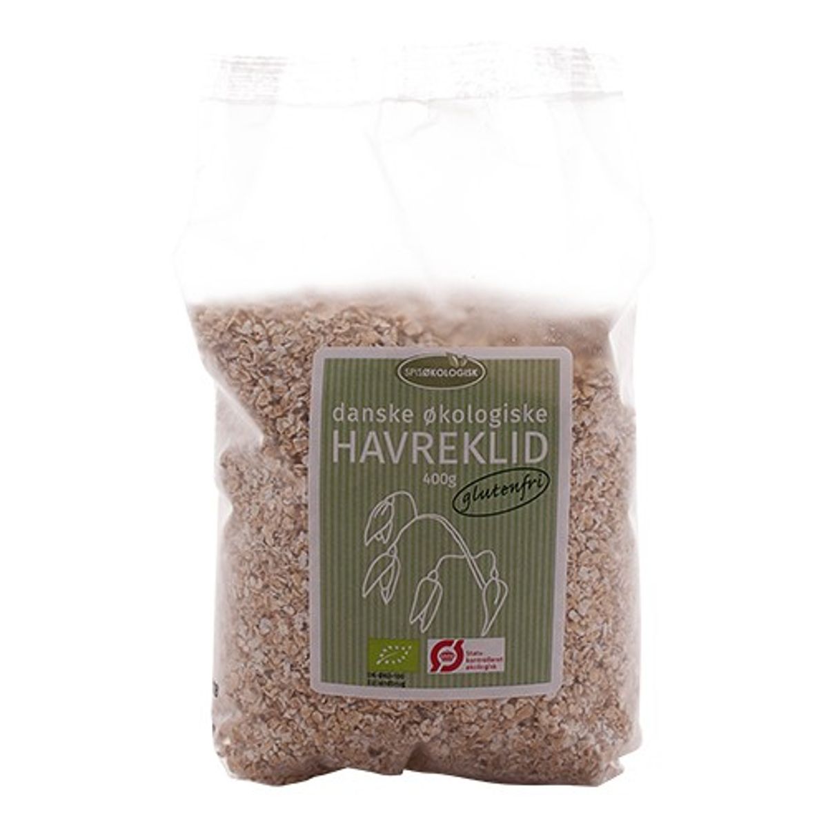 Havreklid glutenfri Økologisk - 400 gram - Spis Økologisk