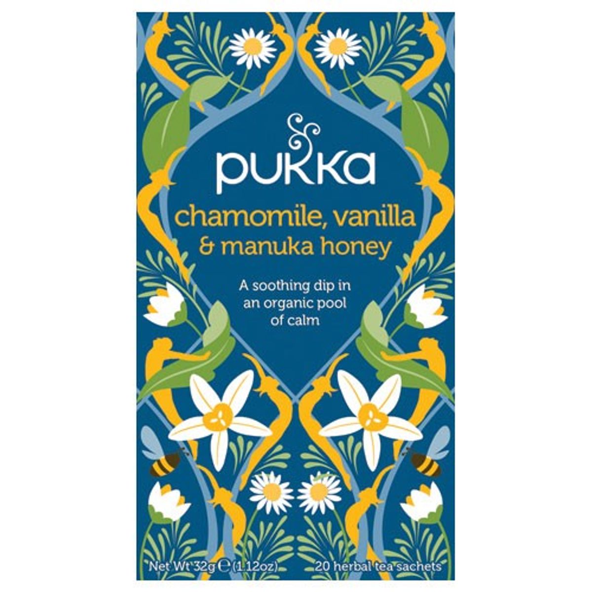 Chamomile, Vanilla & Manukahoney te Økologisk - 20 br - Pukka