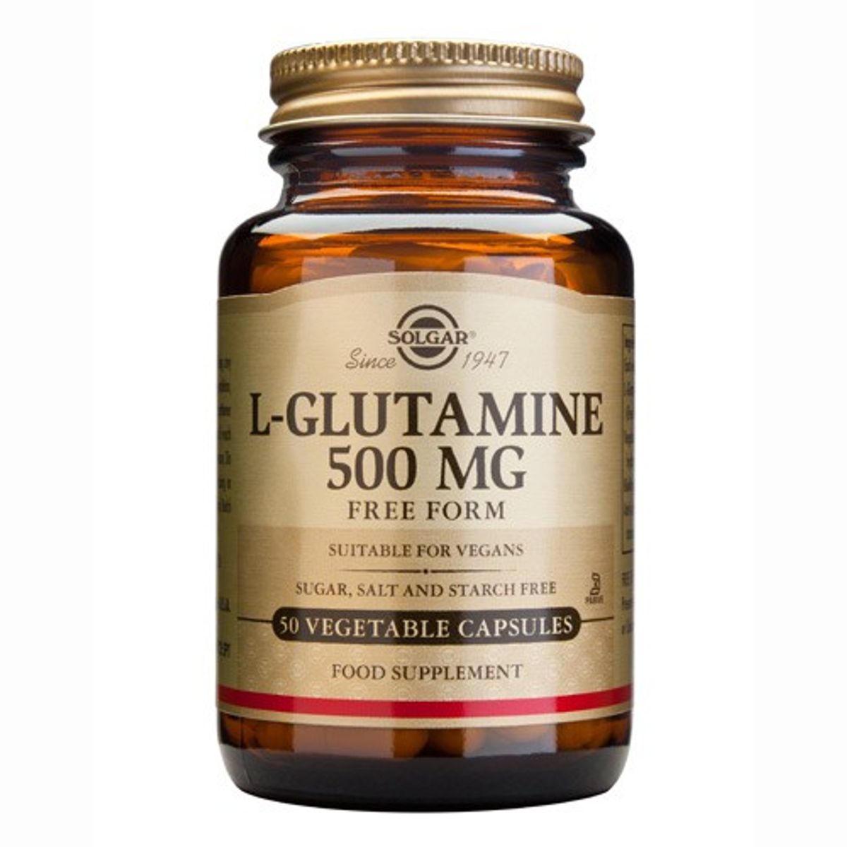 L-Glutamin 500mg vegicaps - 50 kapsler