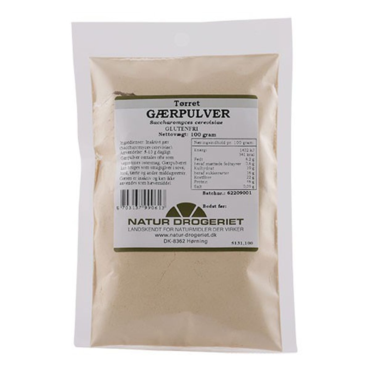 Gærpulver - 100 gr - Natur Drogeriet