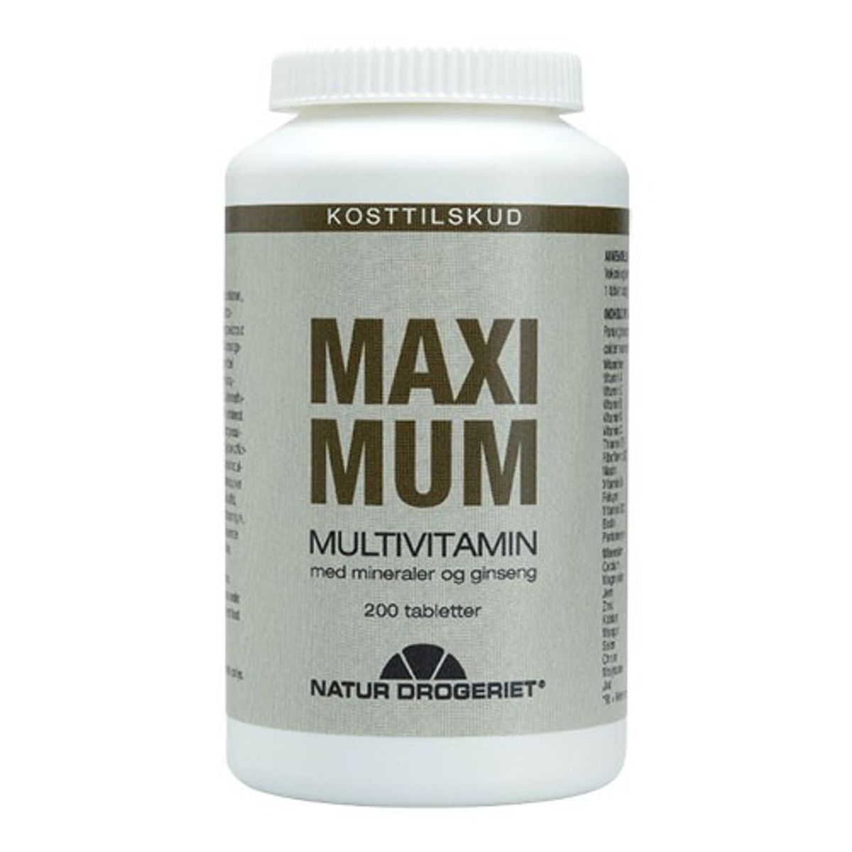 Maximum med ginseng - 200 tab - Natur Drogeriet