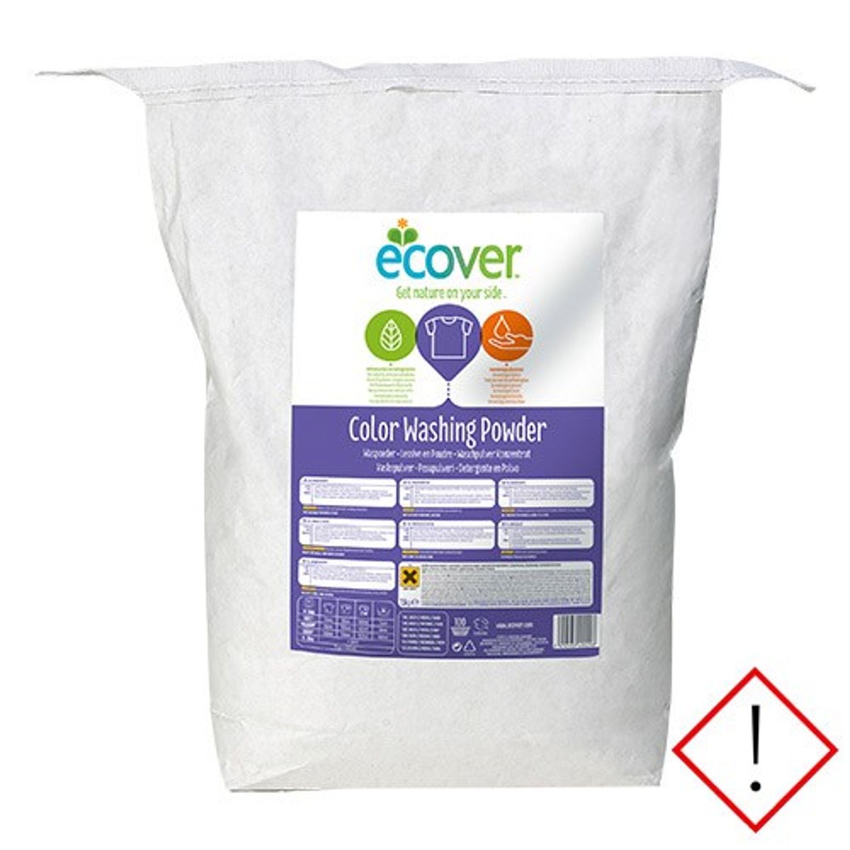 Vaskepulver color - 7,5 kg - Ecover