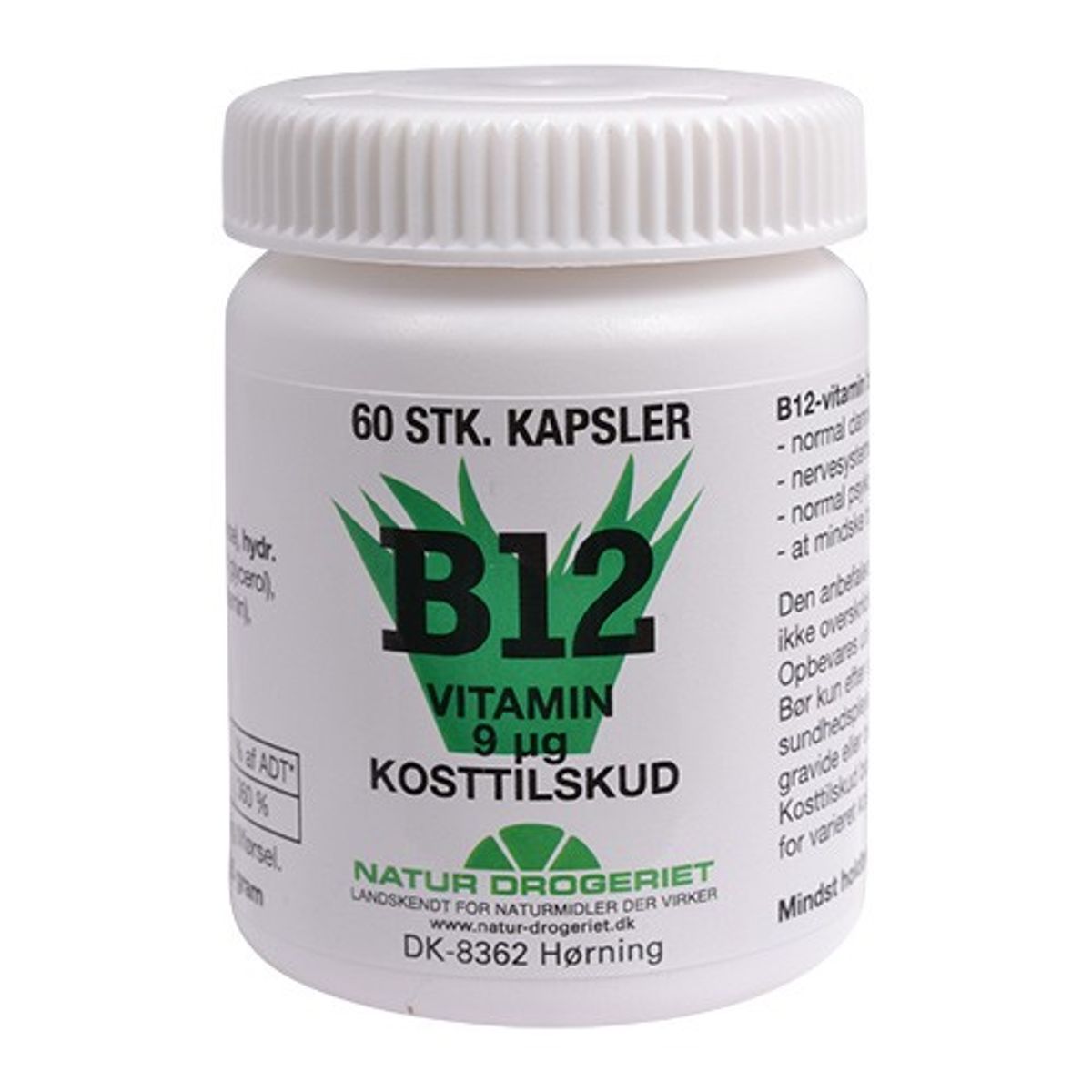 B12 vitamin 9 ug - 60 kap - Natur Drogeriet