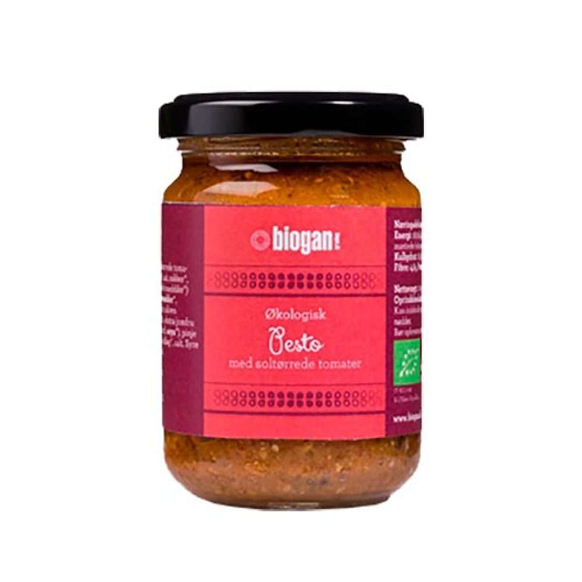 Pesto rød Økologisk Vegan - 120 gram - Biogan