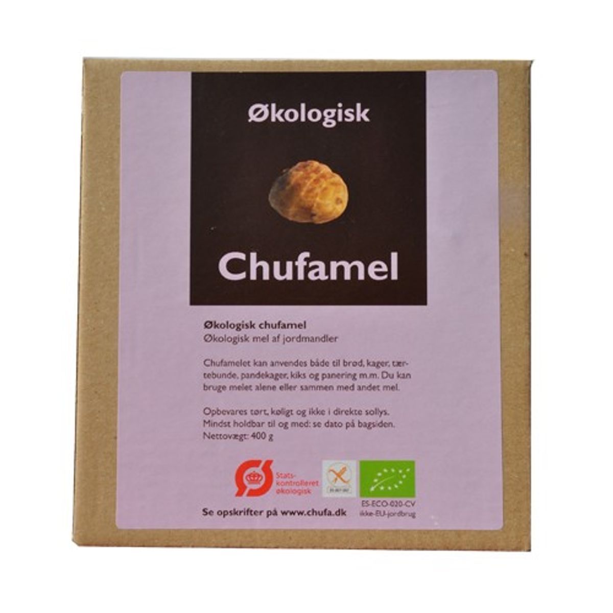 Chufamel glutenfri Økologisk - 400 gram