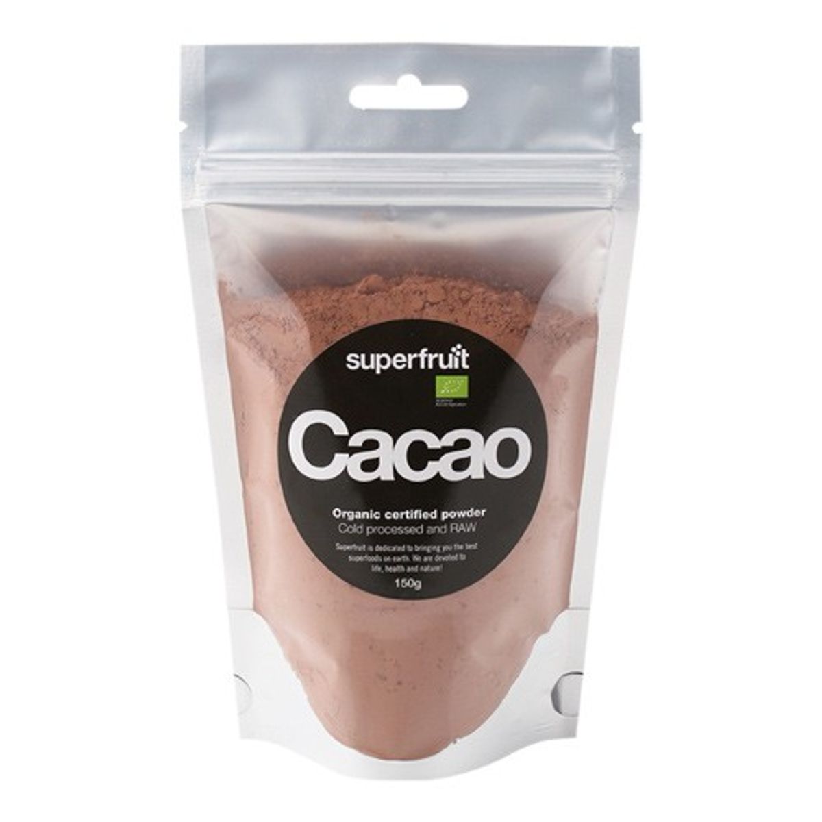 Cacao pulver raw Økologisk - 150 gr - Superfruit