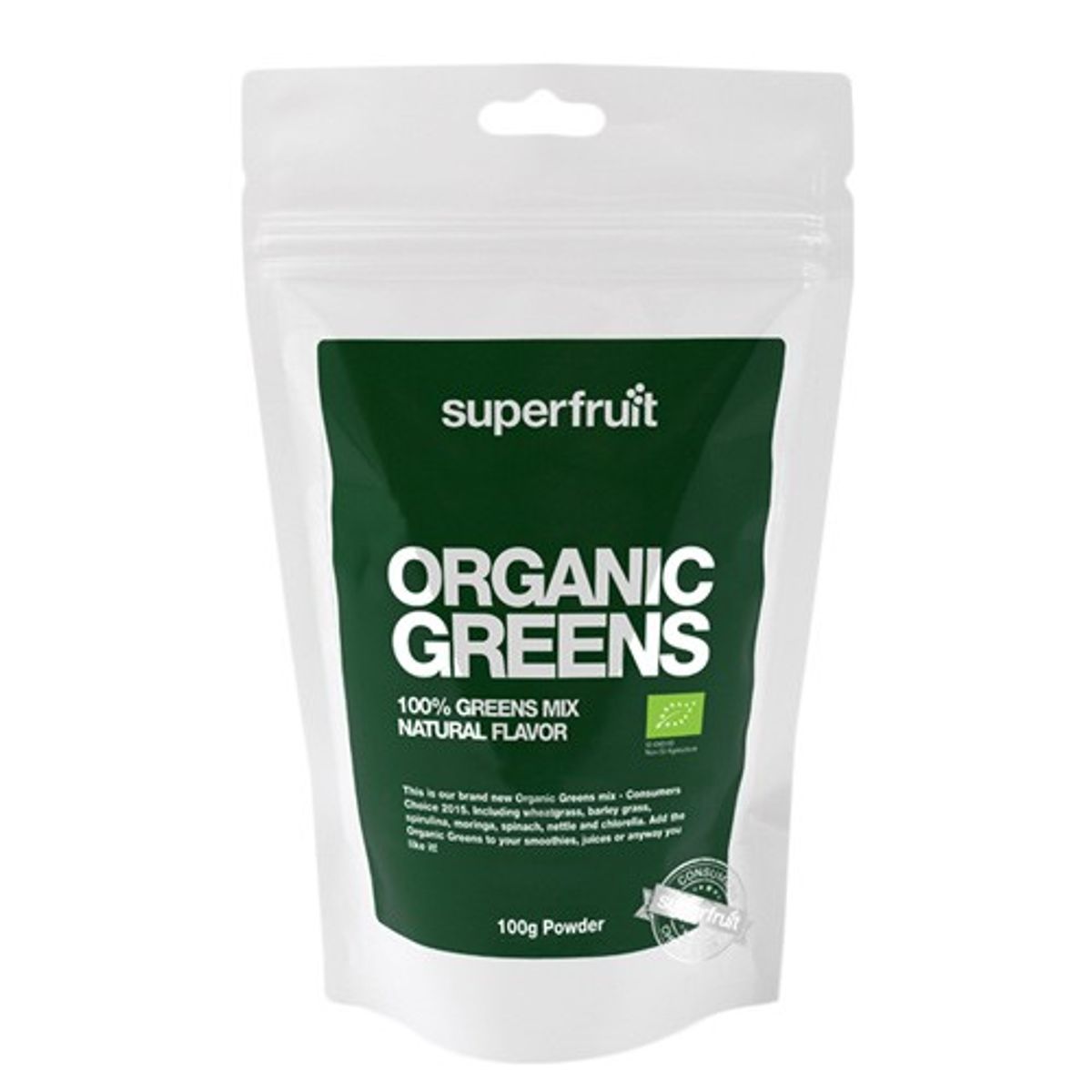 Organic greens pulvermix Økologisk - 100 gram - Superfruit