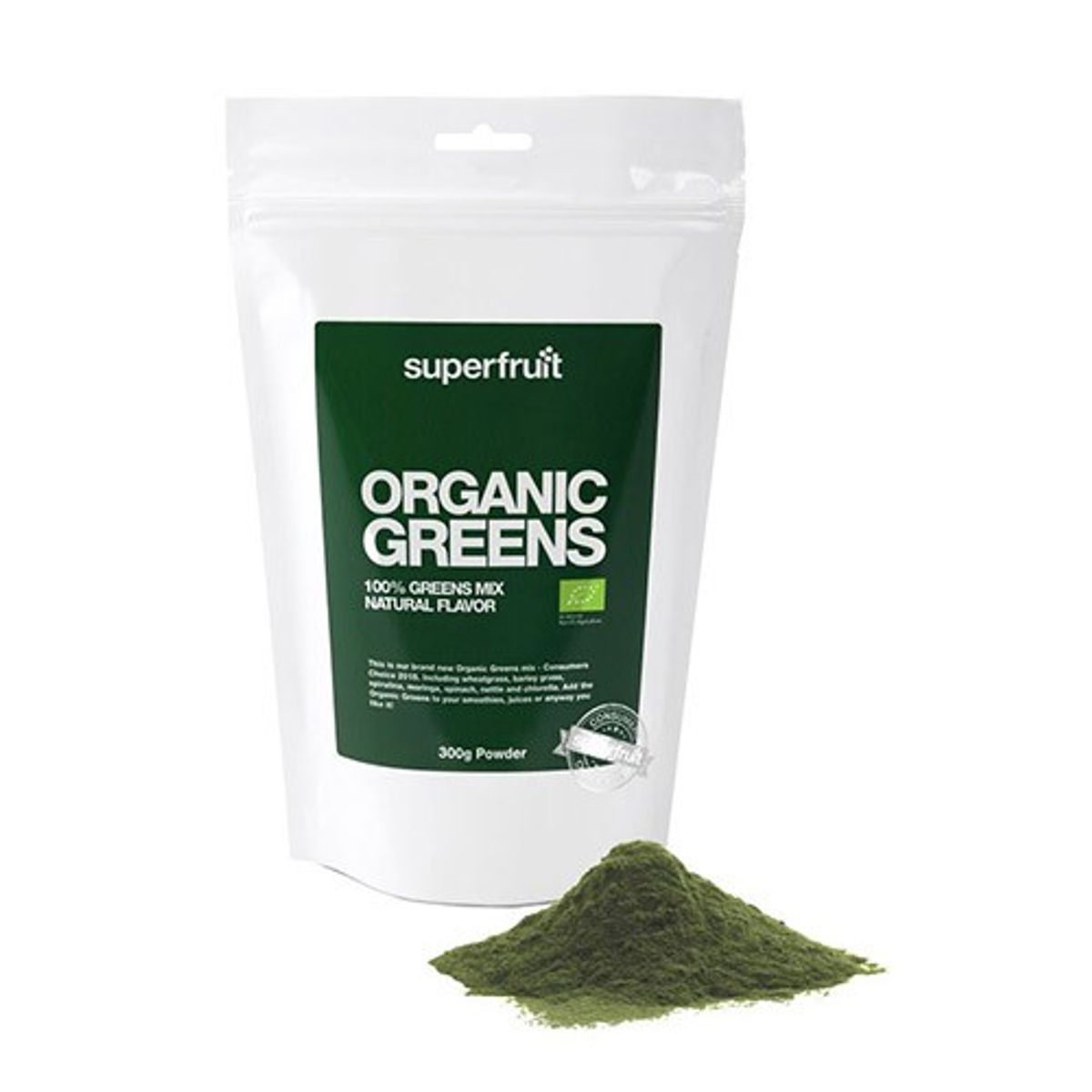 Organic greens pulver Økologisk - 300 gram - Superfruit