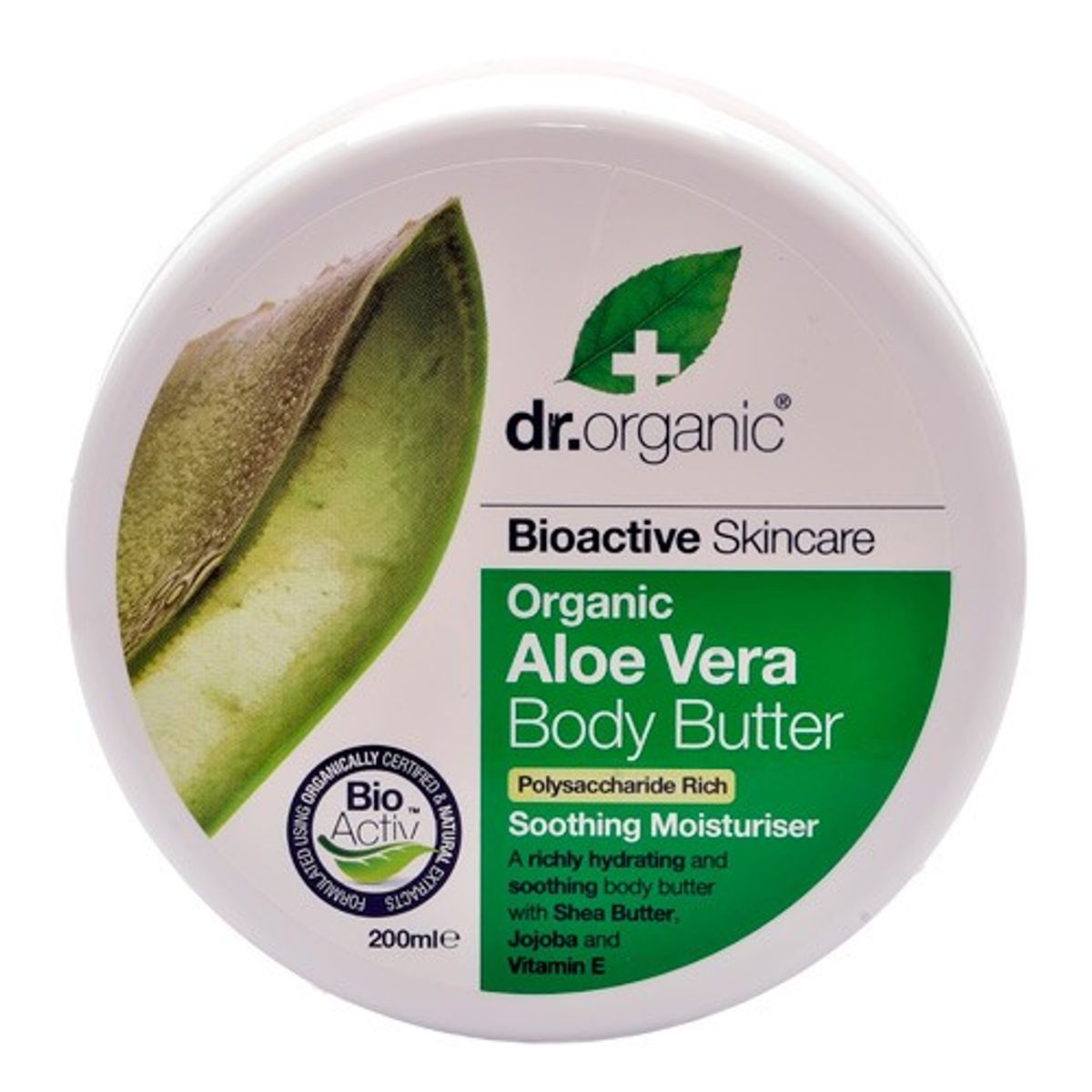 Body Butter, Aloe Vera - 200 ml - Dr. Organic