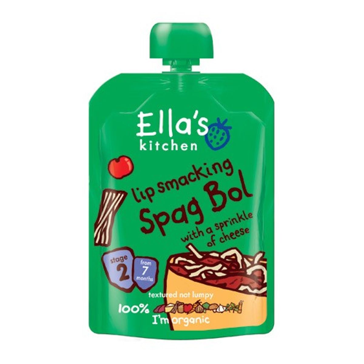 Babymos spaghetti bolognese - 130 gram - Ellas Kitchen