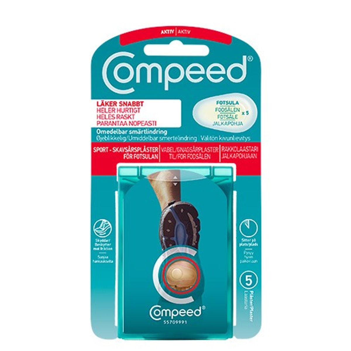 Vabelplaster Fodsål - 1 pakke - Compeed