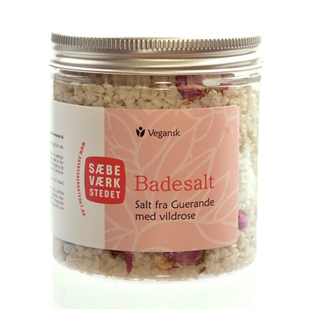 Badesalt Vildrose - 200 gr - Sæbeværkstedet