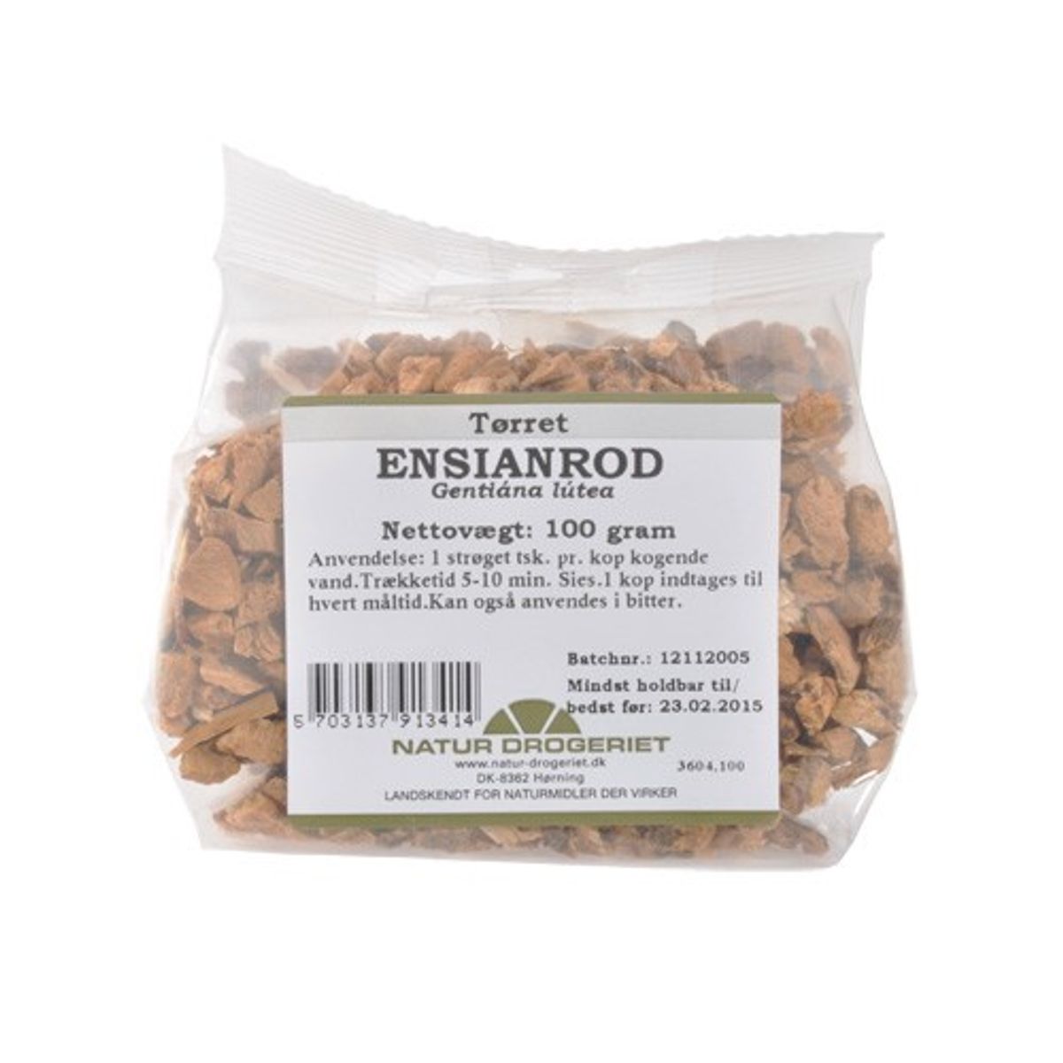 Ensianrod skåret - 100 gram - Natur Drogeriet