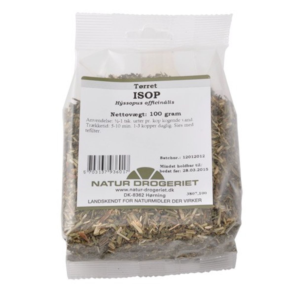 Isop tørret - 100 gram - Natur Drogeriet