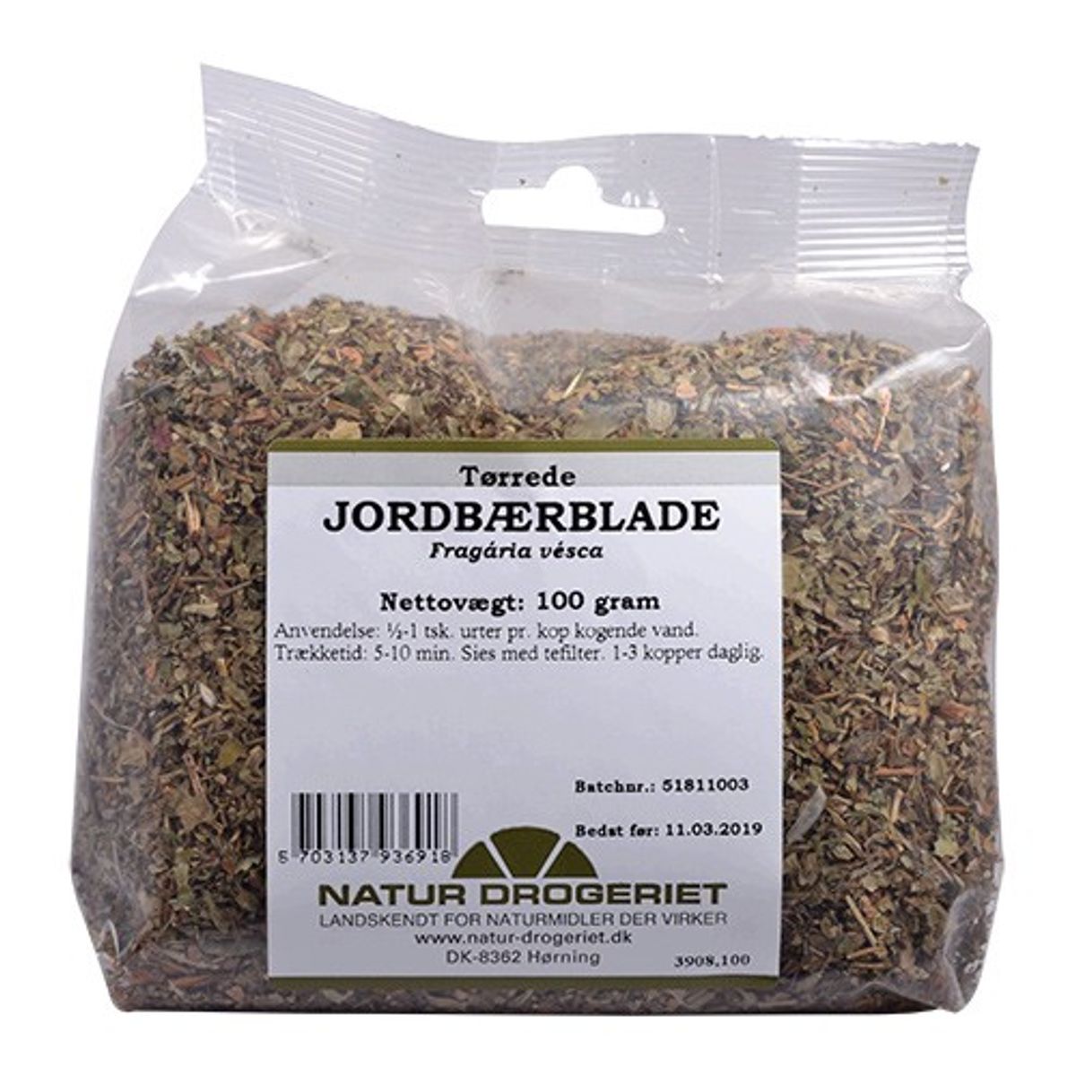 Jordbærblade - 100 gram - Natur Drogeriet