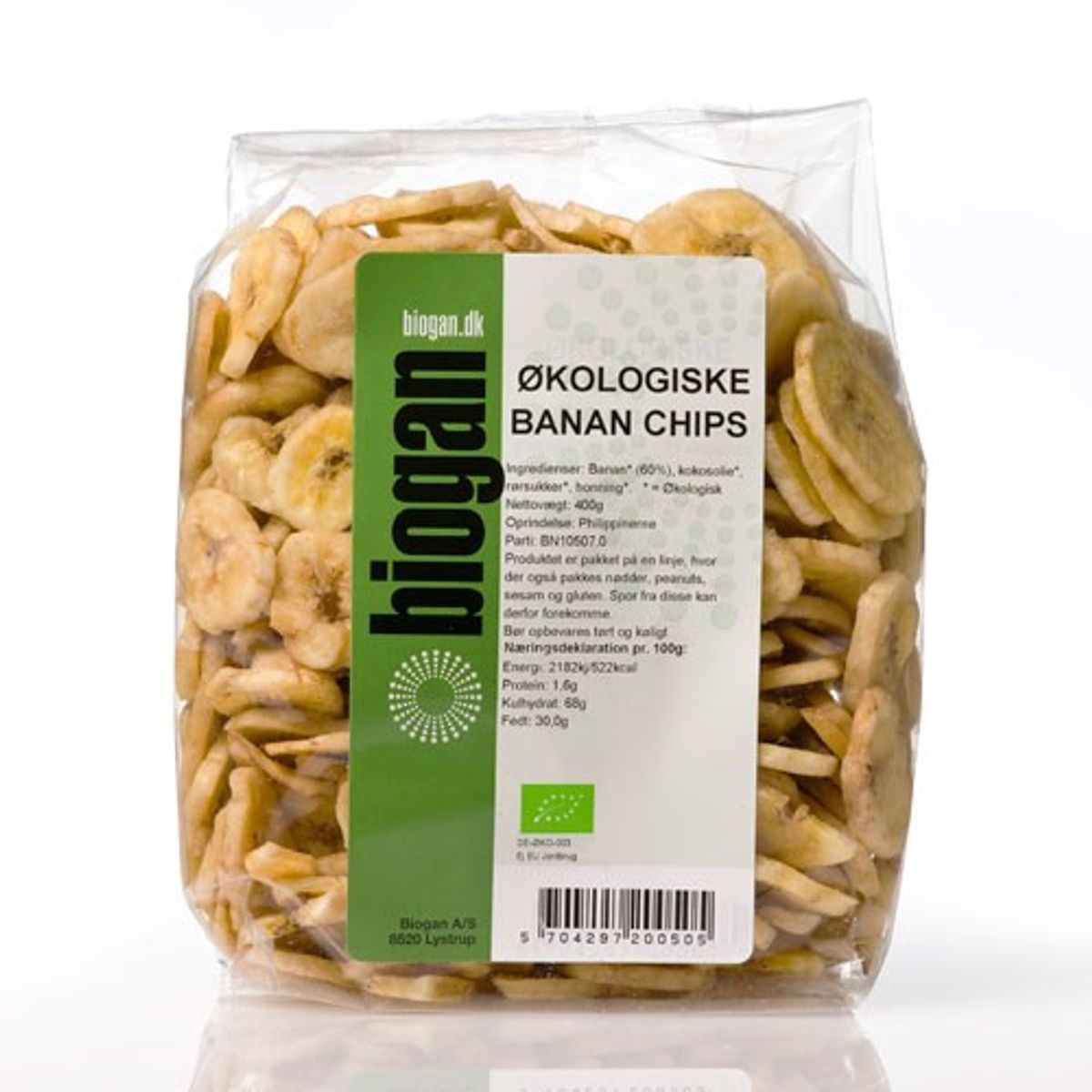 Bananchips Økologisk- 400 gr - Biogan