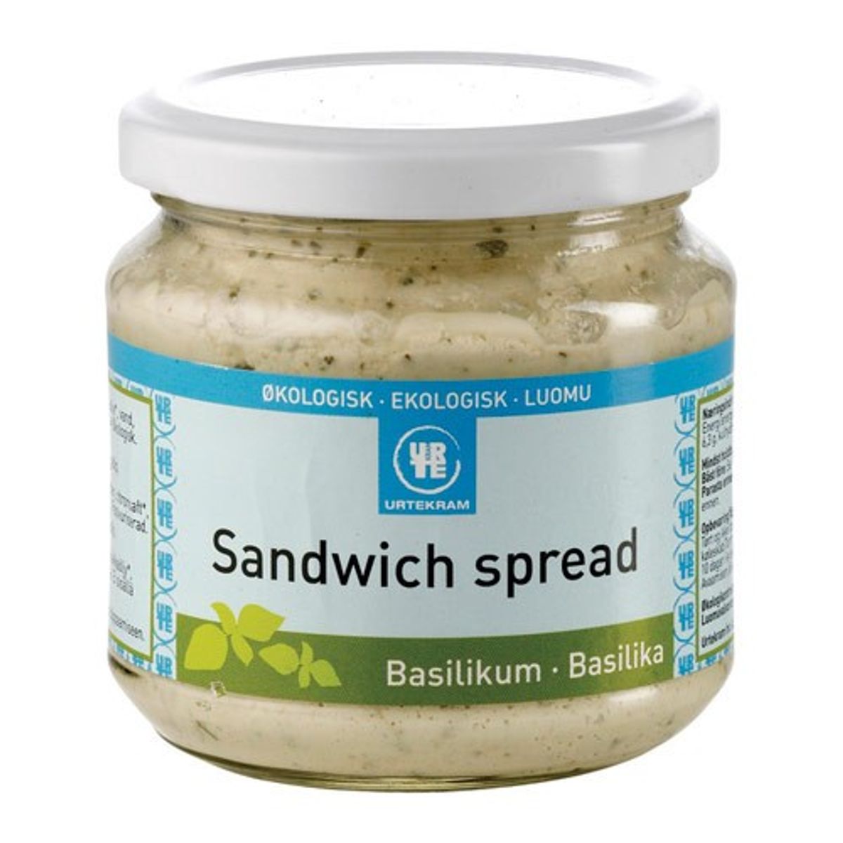 Sandwich spread Basilikum - 180 gr - Urtekram