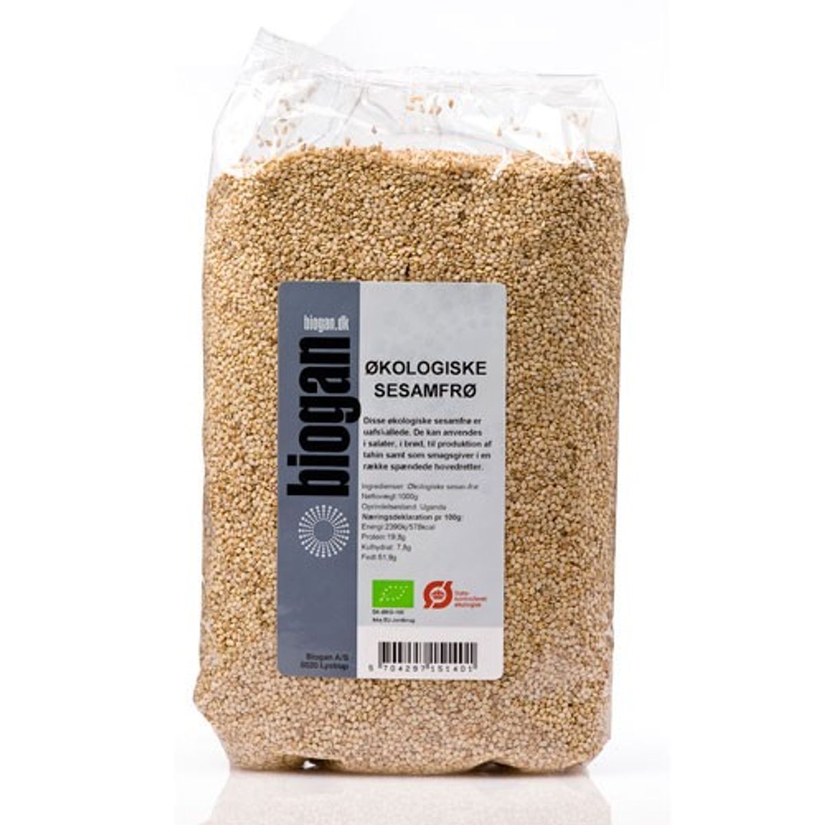 Sesamfrø Økologisk - 1 kg - Biogan - DISCOUNT PRIS