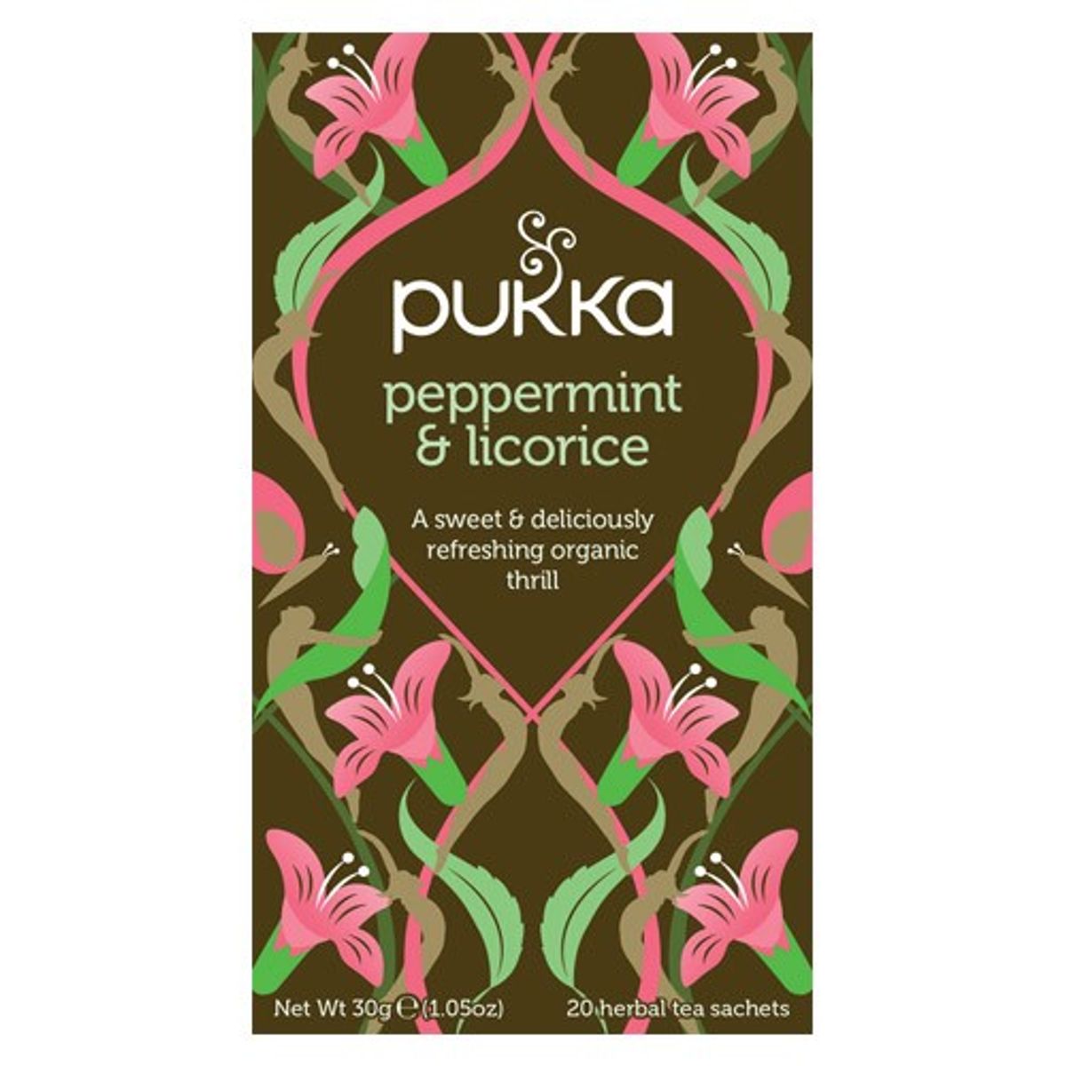 Peppermint & Licorice te Økologisk - 20 br - Pukka