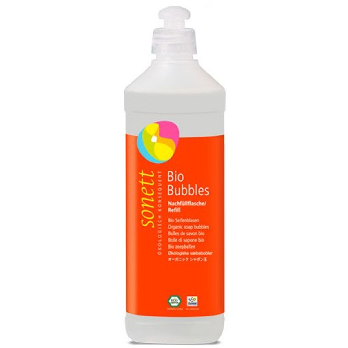 Sæbebobler Bio bubbles refill - 500 ml - Sonett