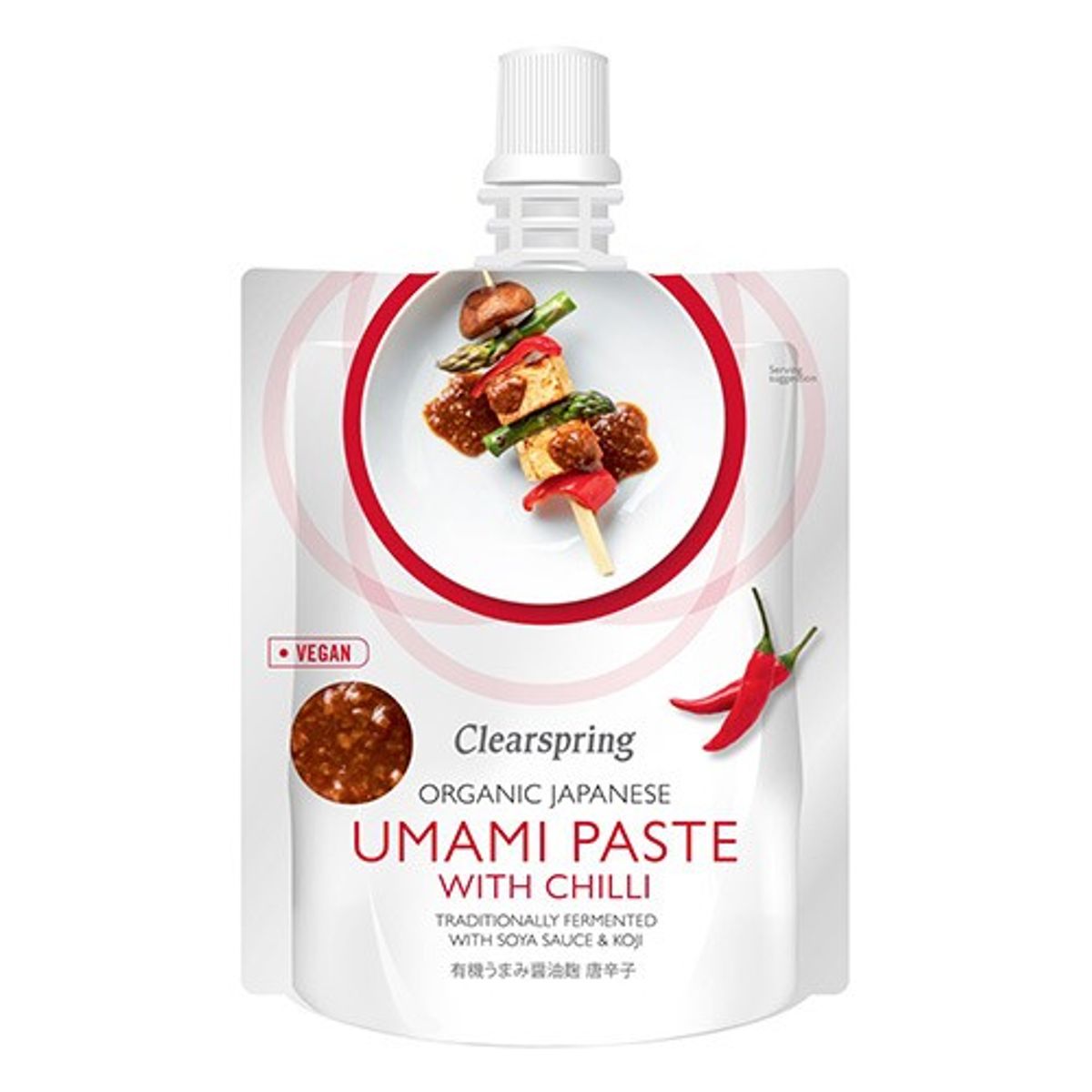 Japansk umami paste m chilli Økologisk - 150 gram - Clearspring